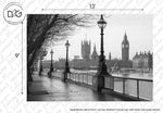 Black and White London Wallpaper Mural