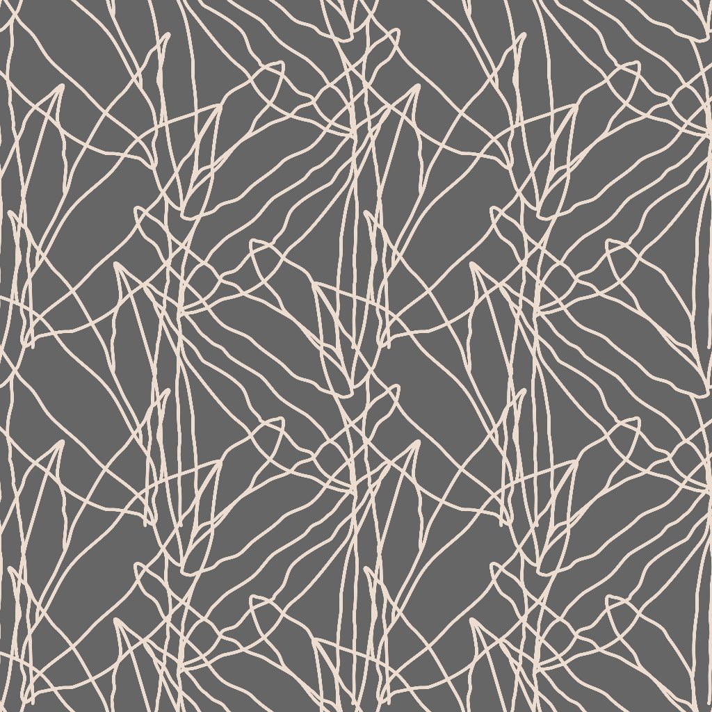 The A Modern Twist Wallpaper Mural by Decor2Go features an abstract pattern with off-white, irregular, intertwined lines on a dark gray background. This chaotic yet repetitive geometric design exudes modern sophistication and is perfect for a wallpaper mural with custom sizing options.