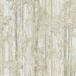 The Aspen Grove Beige Wallpaper Mural (2 Panels) by York Wallcoverings features a soft beige, grey, and cream abstract pattern inspired by a textured forest—creating a subtle, organic backdrop ideal for a botanical feature wall.