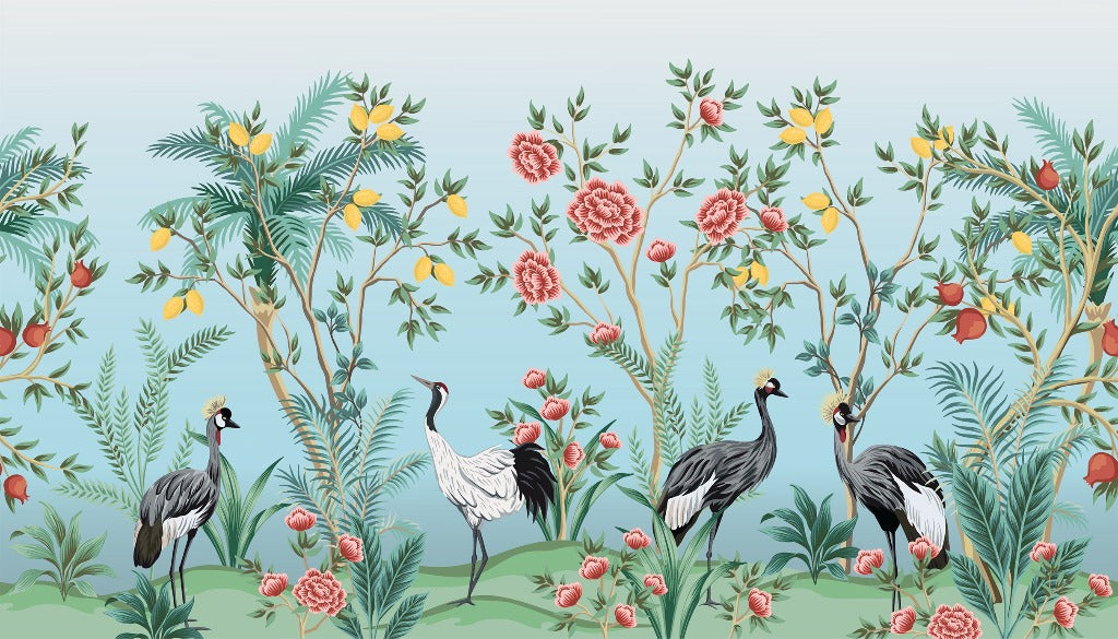 Birds of Paradise Wallpaper Mural