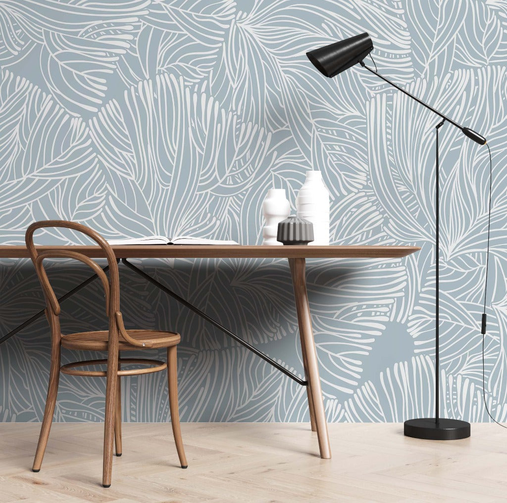 Blue Dream Wallpaper Mural in the study room