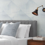 Bedroom - Modern design furniture and diamond print wallpaper