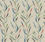 Chloe Vine Sienna Wallpaper Orange, Green (60 Sq.Ft.)