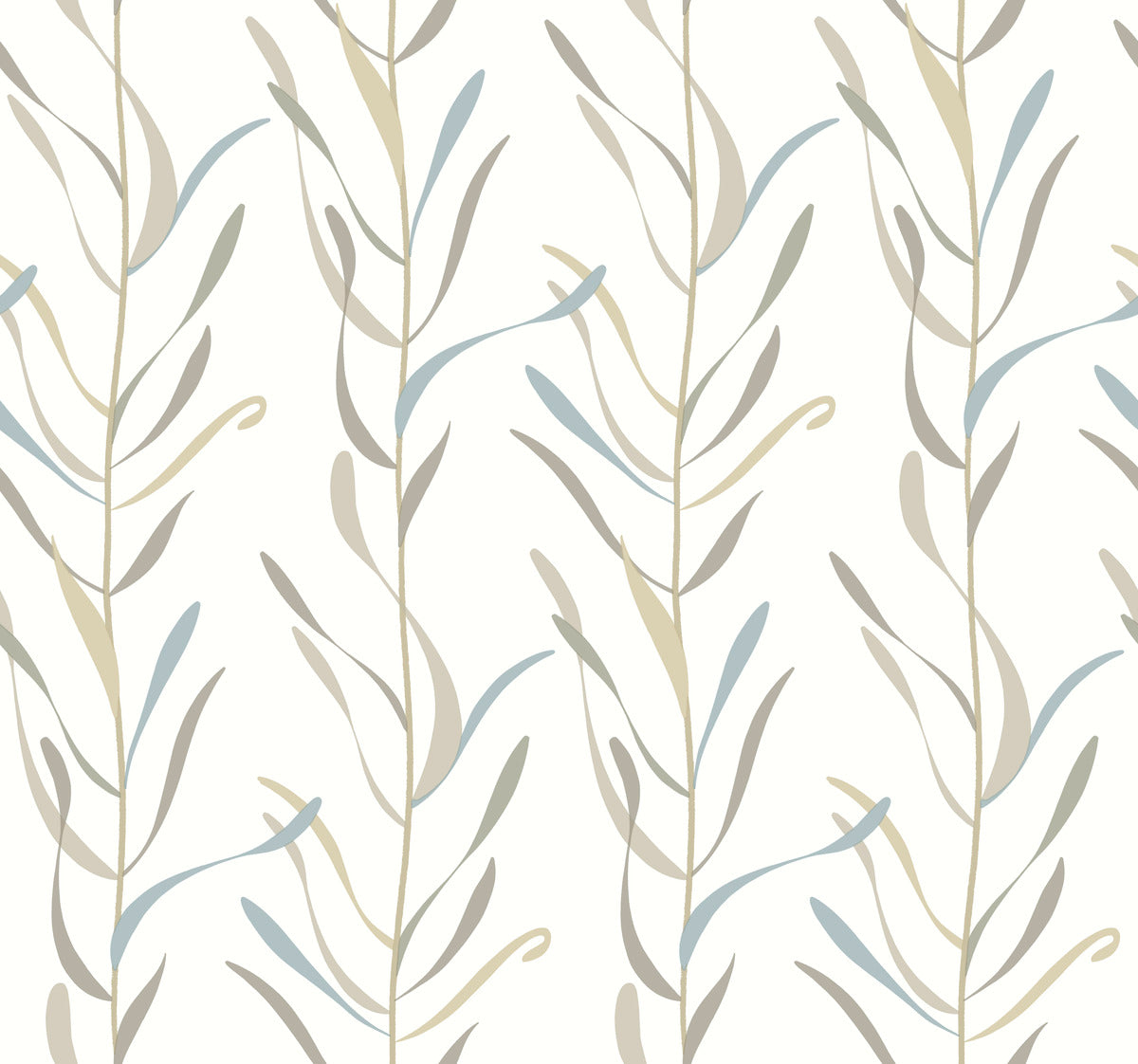 Chloe Vine Sienna Wallpaper Orange, Green (60 Sq.Ft.)