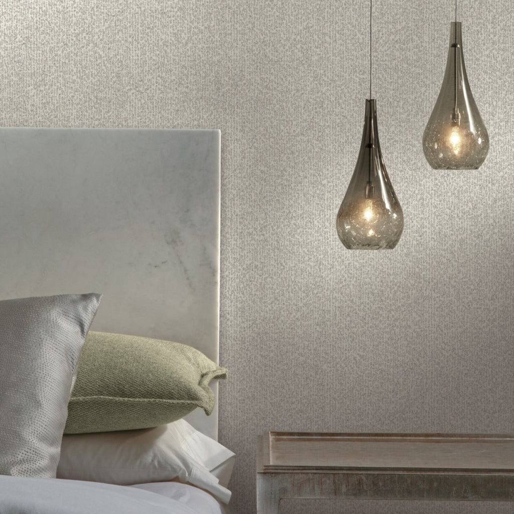 Modern design bedroom furniture with sand textured wallpaper
