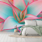 Living Room - Desert Oasis Wallpaper Mural in a living room