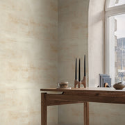 Dining Room - furniture with natural design and warm light with Salt Flats wallpaper