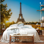 Bedroom - Eiffel Tower Wallpaper Mural in bedroom