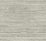 A textured surface featuring horizontal lines in varying shades of gray, giving it a subtle striped appearance. The overall pattern is linear with a natural, woven look, reminiscent of York Wallcoverings® Fountain Grass Smokey Blue Wallpaper Blue (60 Sq.Ft.)—perfect for those seeking both natural aesthetic and easy installation.