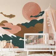 Nursery - Hanging Koi Gardens Wallpaper Mural in nursery