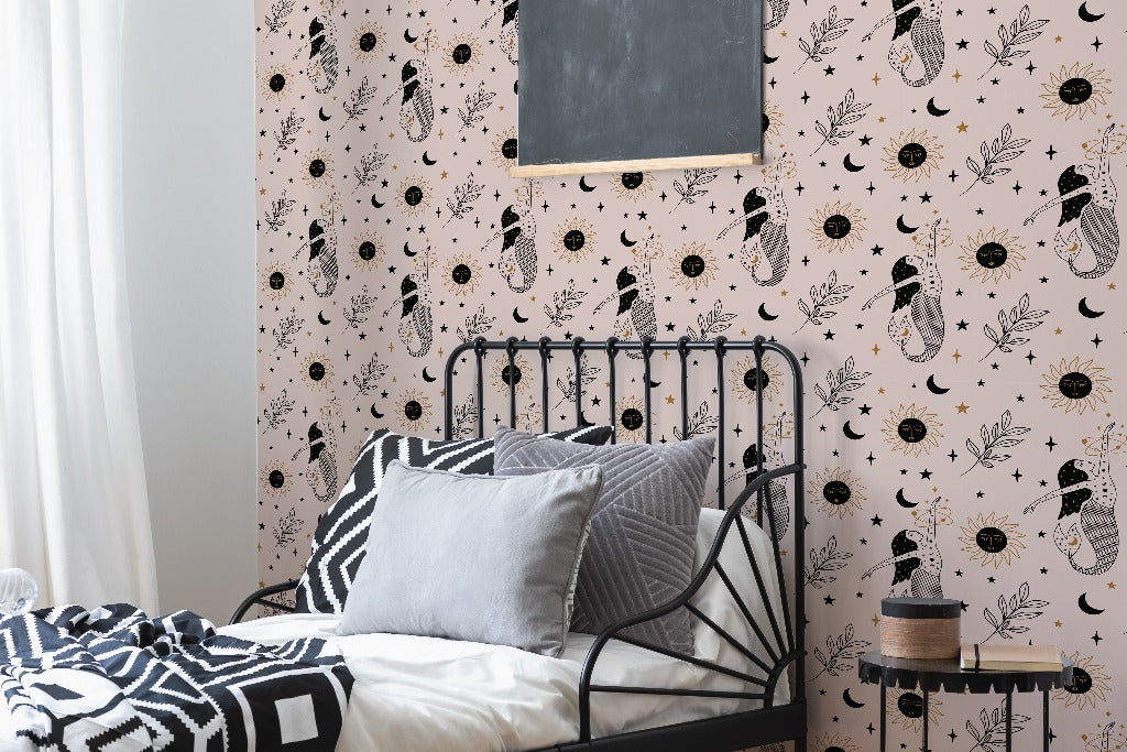 Mermaid Sunshine Wallpaper Mural in the room