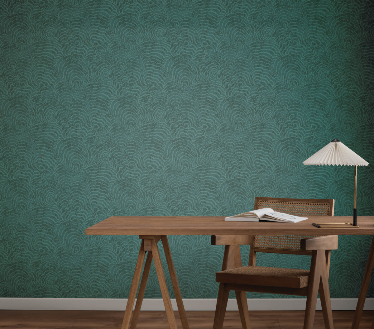 Ocean Jasper Teal Wallpaper (60 SqFt)
