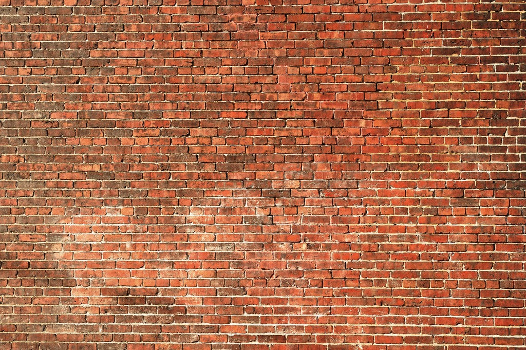 Living Room - Red urban brick wall wallpaper mural. Perfect choice for living room home decor