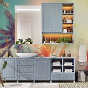 Bathroom - Paradise Beach Wallpaper Mural in the modern bathroom