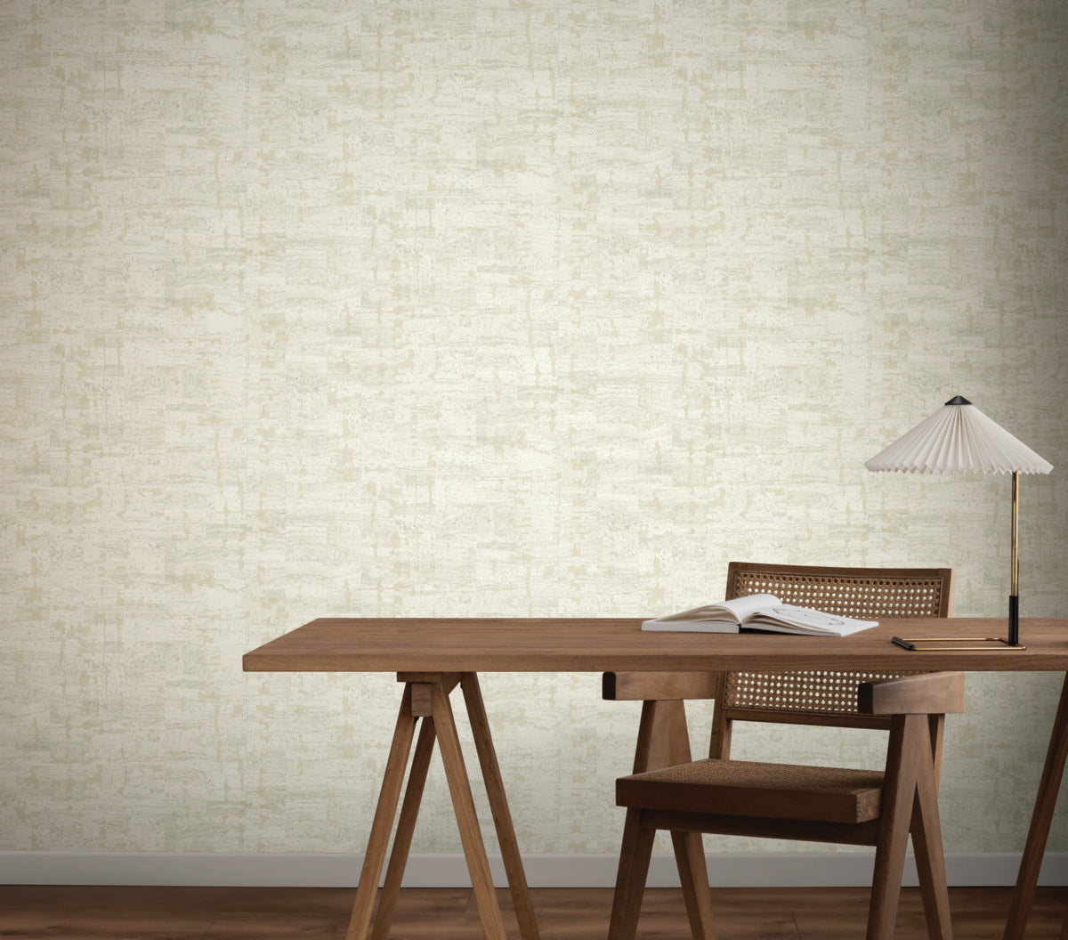 Pop The Cork White Wallpaper (60 SqFt)