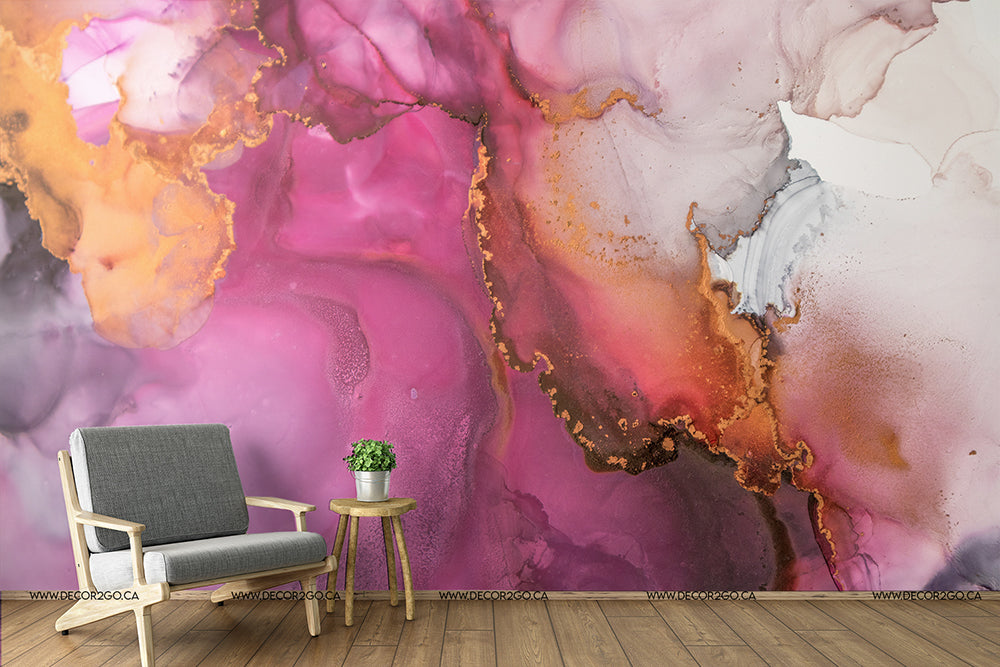 Living Room - Stones are fun- Ethereal Art Wallpaper Mural in the living room