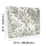 Swaying Palms Neutral Wallpaper (60 SqFt)