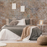 Bedroom - Victorian era wallpaper in a boho bedroom