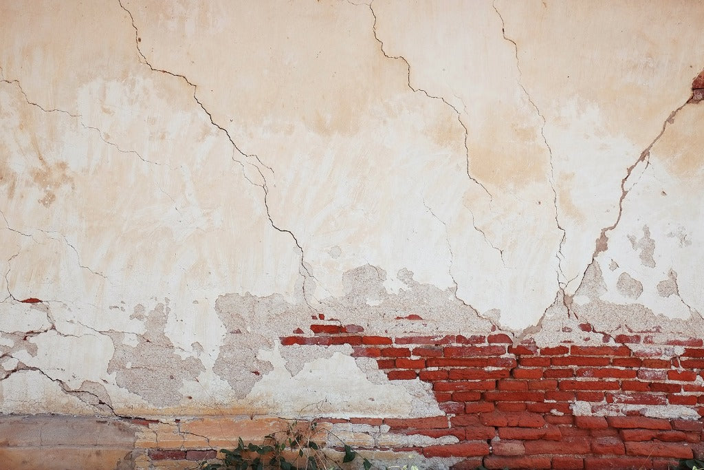 Retro urban red brick wall wallpaper mural
