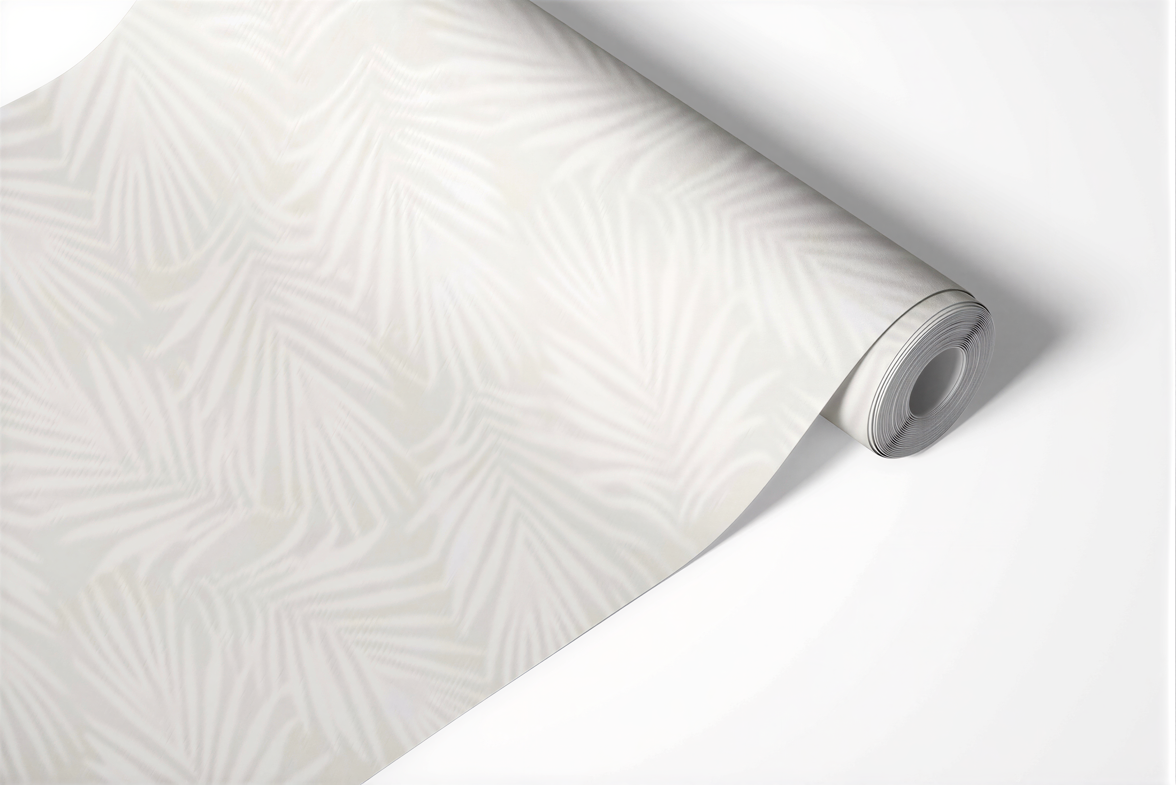 Winter White Leaves Wallpaper Mural