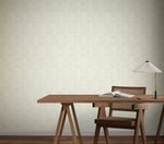 Woodcut Grey & White Wallpaper (60 SqFt)