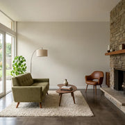 Living Room - Elegant living room featuring Brioni wallpaper in White and Beige by York Wallcoverings, creating a serene, stylish space.