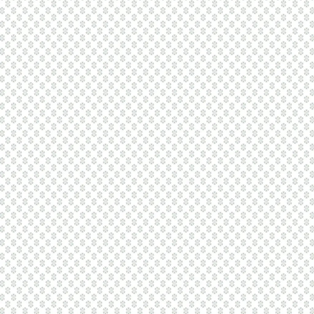 Brioni white and grey wallpaper pattern swatch by York Wallcoverings.