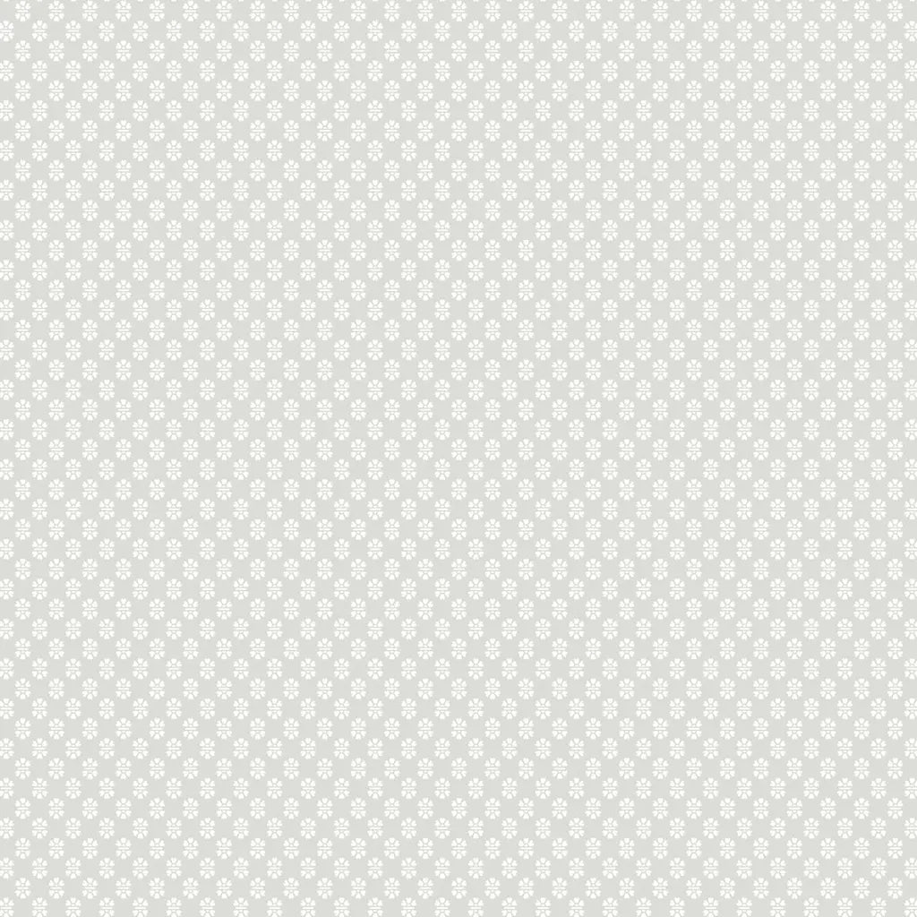 Brioni wallpaper pattern swatch in Grey, White by York Wallcoverings (SKU VP1395).