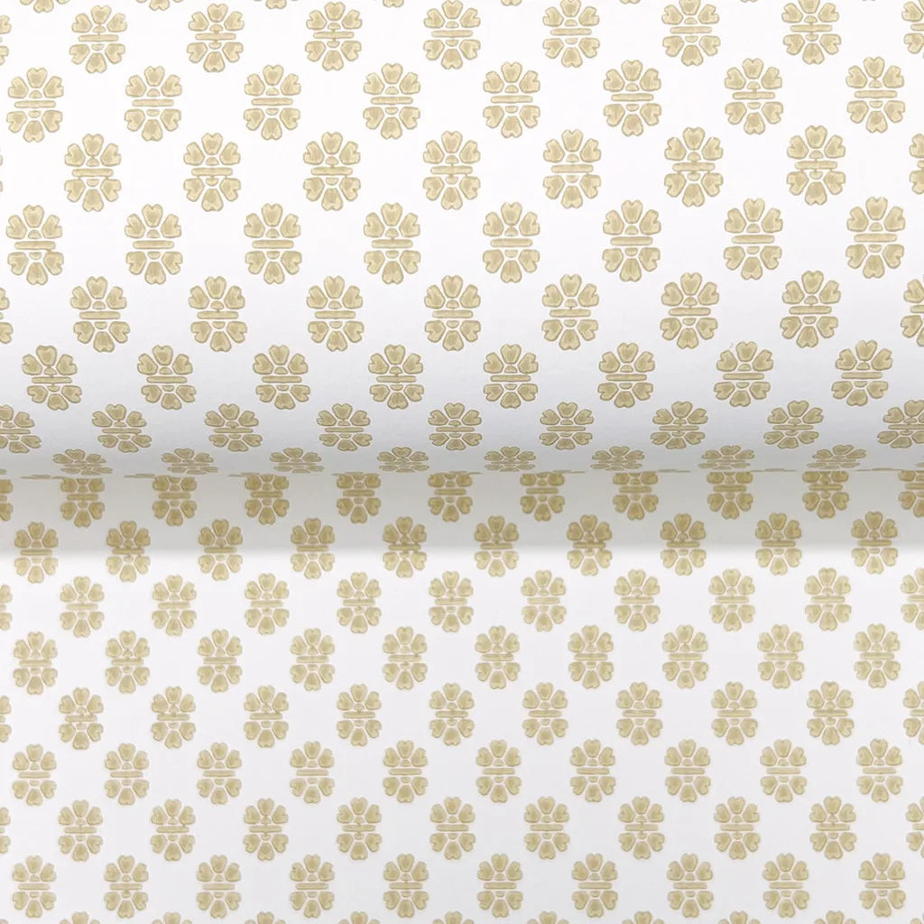 Close-up texture detail of Brioni Cream Yellow wallpaper by York Wallcoverings, highlighting its luxurious, subtle weave.