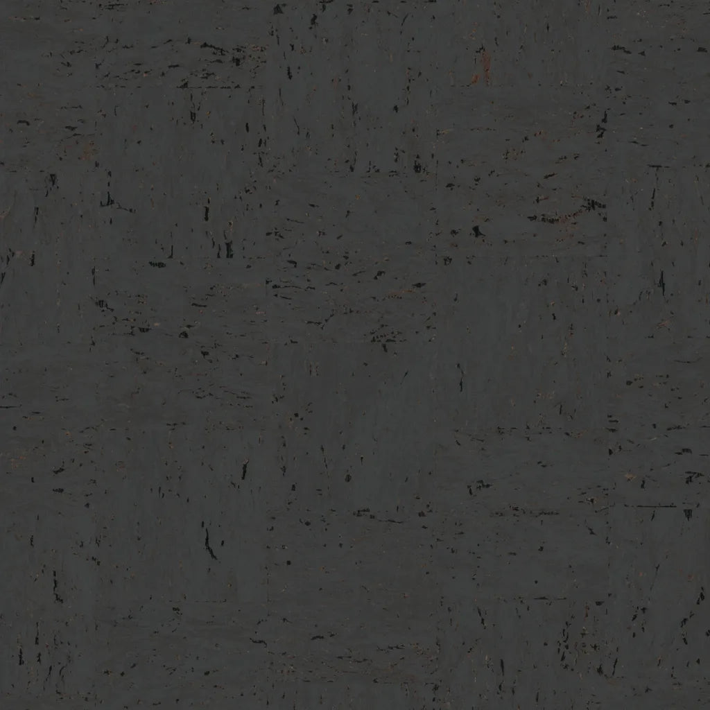 Caldera Cork wallpaper pattern swatch in Charcoal by York Wallcoverings, featuring a textured cork design.