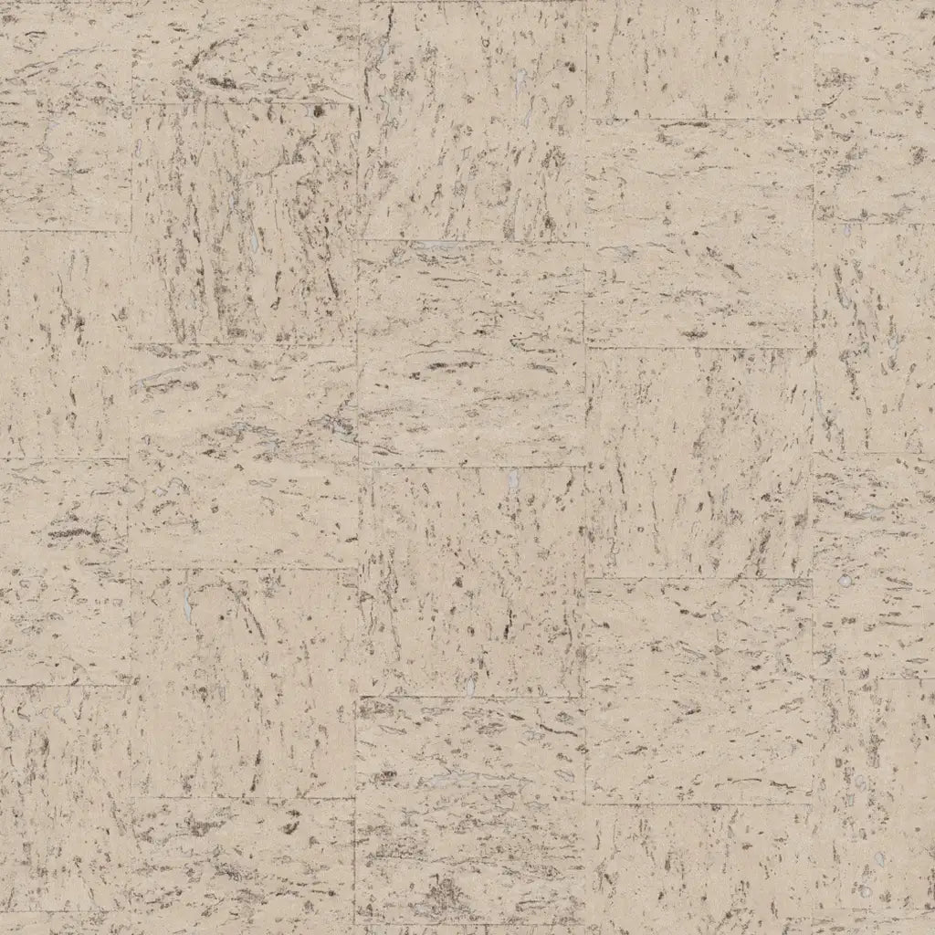 Caldera Cork wallpaper swatch in Warm Ivory by York Wallcoverings (SKU GRL88371).