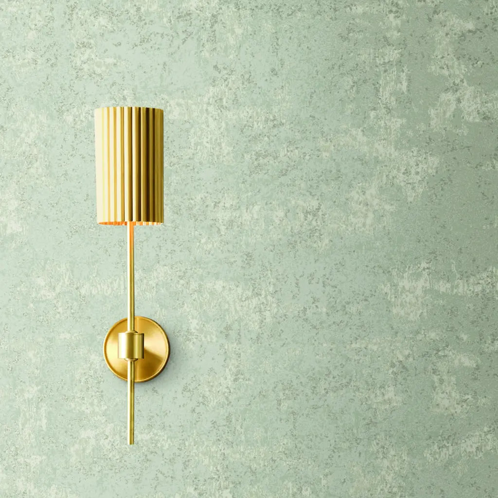 Elegant Crystal Cloud wallpaper by York Wallcoverings in Grey-Green adorns a stylish interior, adding sophisticated texture.