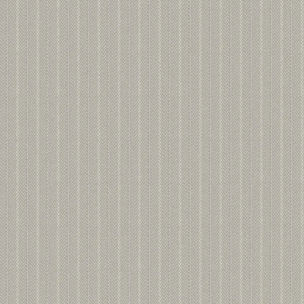 Elkan Stripe wallpaper pattern swatch by York Wallcoverings featuring a subtle stripe design in Greige and Grey (SKU 4211-83536).