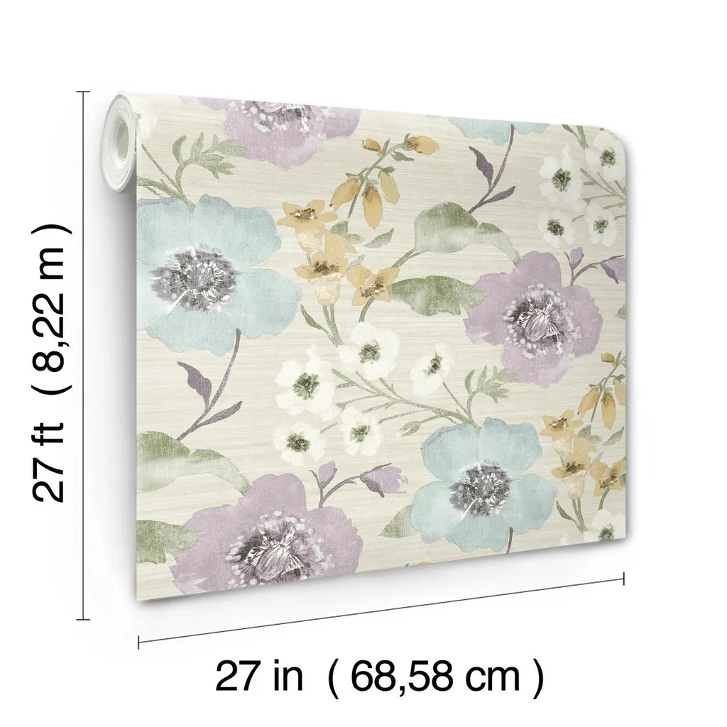 Evelyn wallpaper roll dimensions and specifications — LL3202