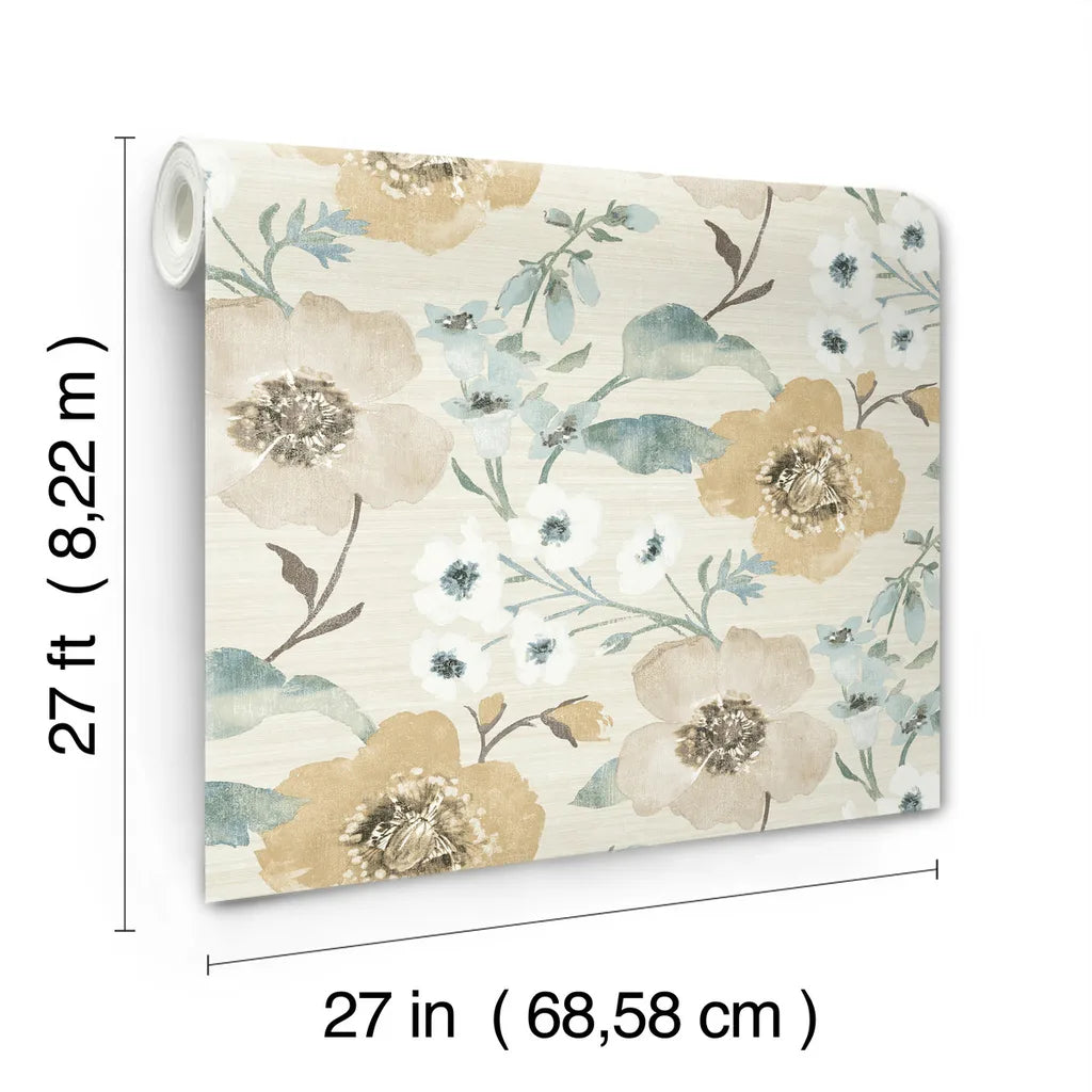 Evelyn wallpaper roll dimensions and specifications — LL3204