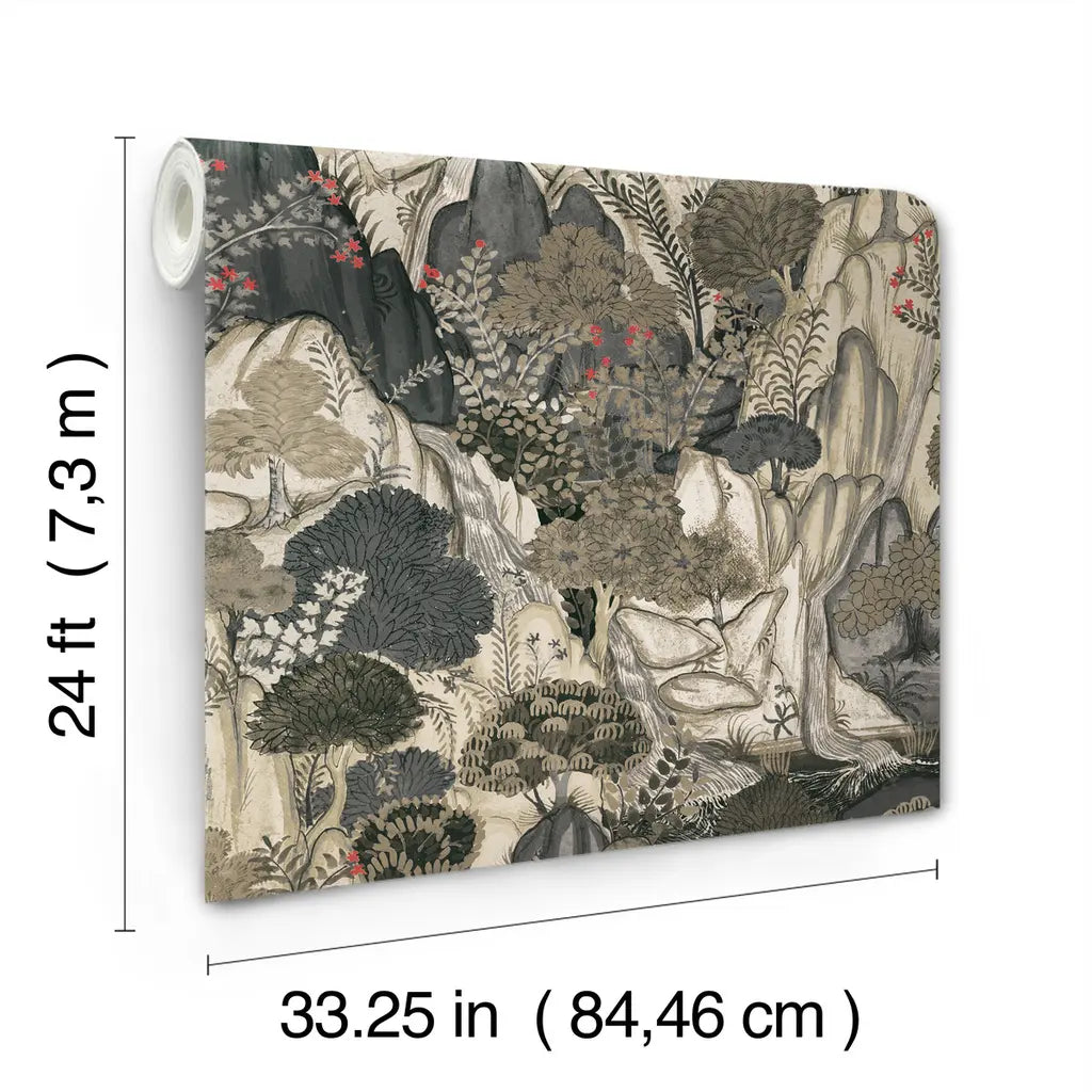 Falling Waters wallpaper roll dimensions and specifications — VR1555