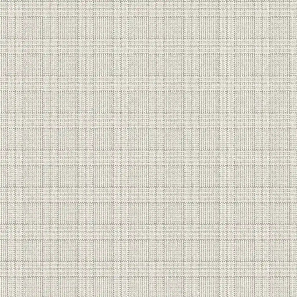 Harrington Plaid Cream and Grey wallpaper pattern swatch by York Wallcoverings (SKU 4211-83553).
