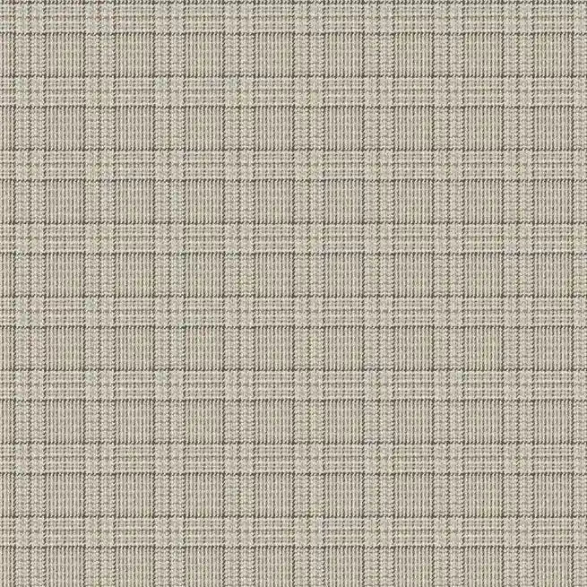 Harrington Plaid wallpaper pattern swatch in Light Beige Plaid by York Wallcoverings (SKU 4211-83554).