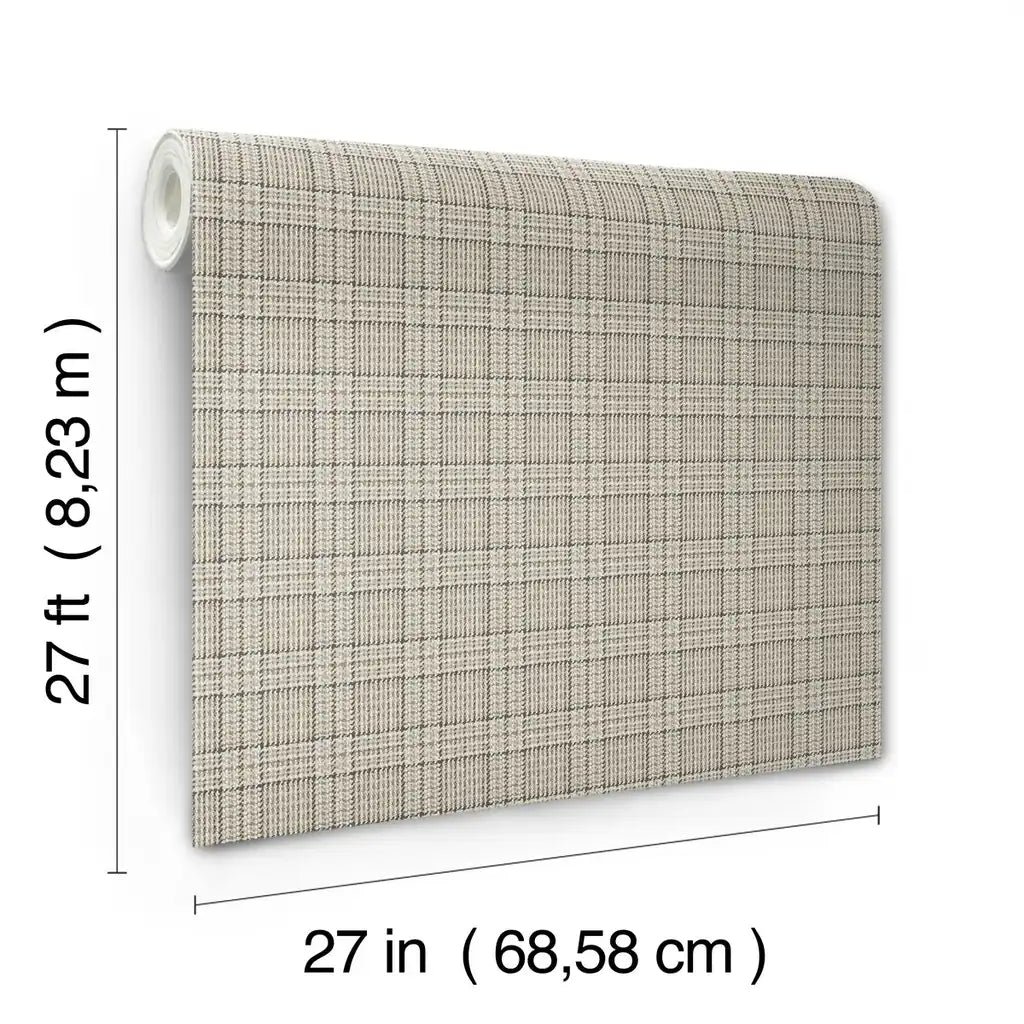 Harrington Plaid wallpaper roll dimensions and specifications - 4211-83554