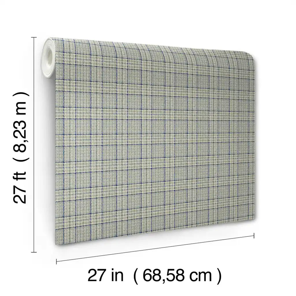 Harrington Plaid wallpaper roll dimensions and specifications - 4211-83556