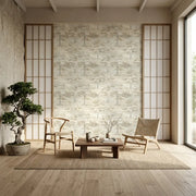 Living Room - Featuring Moreno wallpaper in Taupe, Grey, Cream by York Wallcoverings, creating a serene and stylish space.