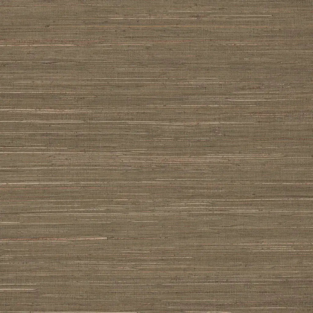 Olive and beige multicolored hemp wallpaper pattern swatch by York Wallcoverings.