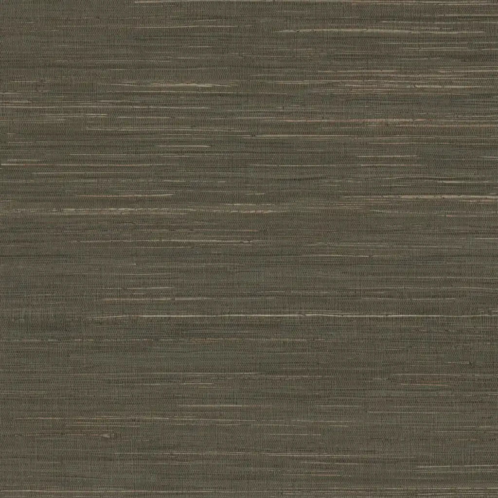Multicolored Hemp wallpaper pattern swatch in Olive Green by York Wallcoverings (SKU GRL88473).