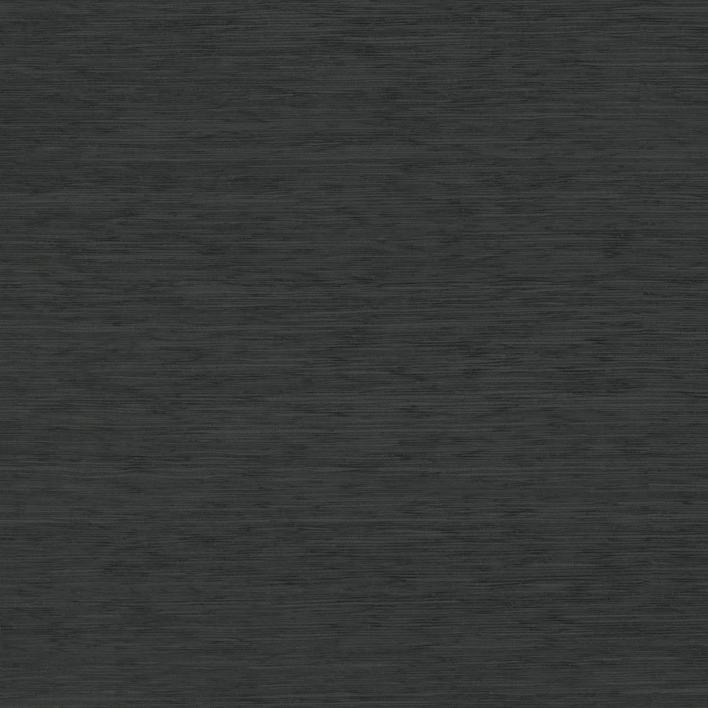 Painted Hemp wallpaper pattern swatch in Charcoal by York Wallcoverings (SKU GRL86132) showcasing a textured, natural fiber-inspired design.