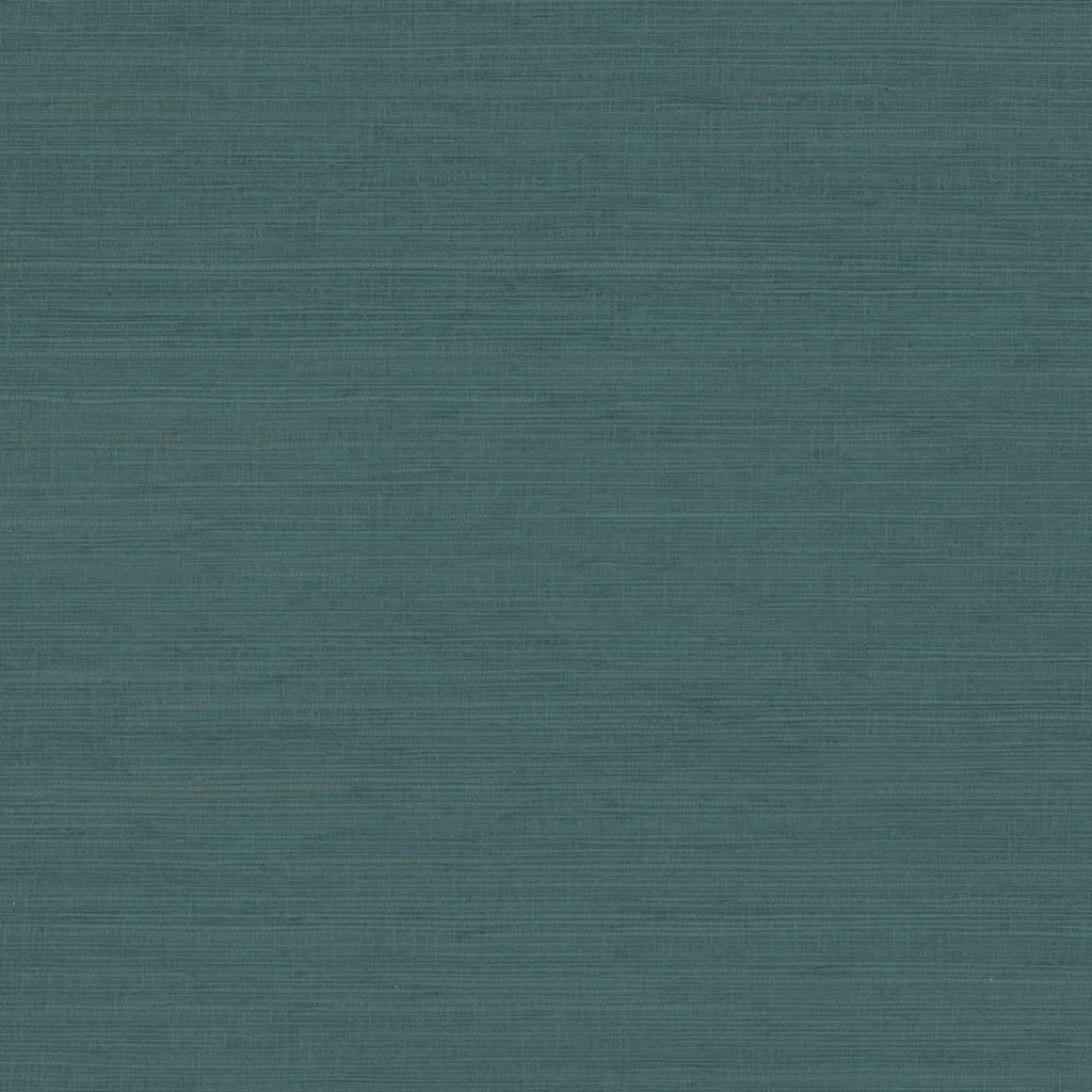 York Wallcoverings' Teal Painted Hemp wallpaper pattern swatch, SKU YGL7033.