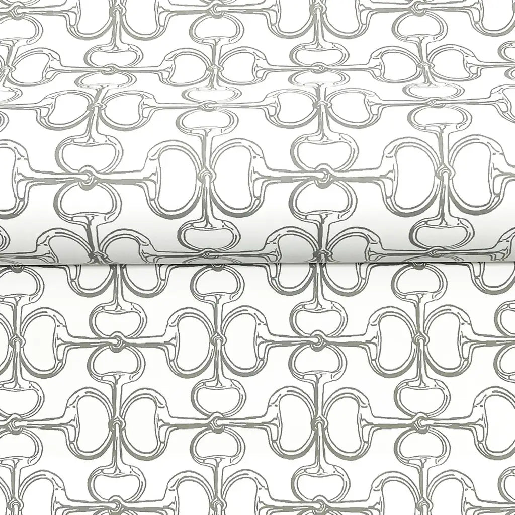 Close-up texture detail of York Wallcoverings' Light Grey 'Polo' wallpaper, highlighting its subtle pattern and finish.