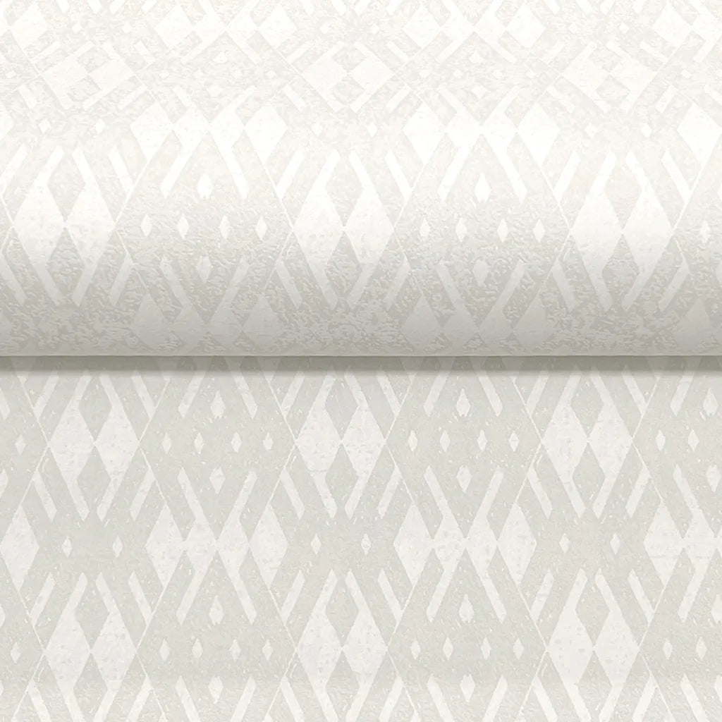 Close-up texture of Radcliffe wallpaper in Warm Ivory by York Wallcoverings, showcasing its subtle pattern and luxurious feel.