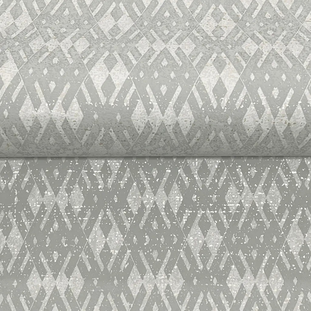 Close-up of Radcliffe wallpaper in Greige by York Wallcoverings, showcasing its elegant, subtle woven texture.