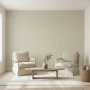 Living Room - features Saratoga wallpaper in Warm Ivory by York Wallcoverings, creating a serene and elegant space.