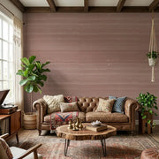 Living Room - Features Silk Road wallpaper in Terracotta by York Wallcoverings, creating an exotic, warm ambiance.